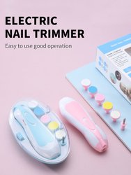 Baby Nail Trimmer File With Light Safe Electric Nail Clippers Kit For Newborn Infant Toddler Kids Toes And Fingernails - Bulk 3 Sets