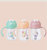 Baby Soft Spout Sippy Cups, Learner Cup with Removable Handles, A Straw Brush, Break-Proof Cups For Toddlers Infant - Bulk 3 Sets