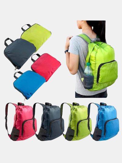 Vigor Backpack Packable Foldable Ultra Lightweight Water Resistant Durable Camping Travel Hiking Daypack - Bulk 3 Sets product