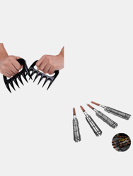 Barbecue Sausage Grill & Meat Claws Pack - Bulk 3 Sets