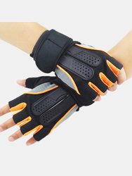 Black Fitness Gym Weight Lifting Gloves For Men Driving Bike