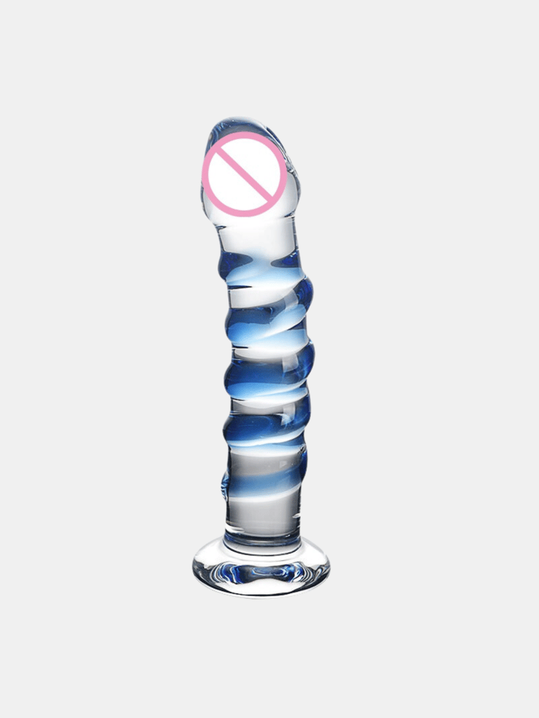 Blue Pattern Glass Crystal Transparent Toy