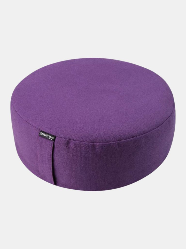 Buti Custom Cotton Crescent Chakra Filled Floor Round Buckwheat Wholesale Design Zafu Yoga Bolster Pillow Meditation Cushion - Bulk 3 Sets