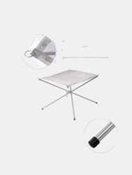 Camping Stainless Steel Mesh Firepit Table