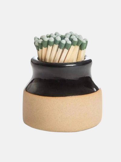 Vigor Ceramic Match Holder With Striker Match Jar - Bulk 3 Sets product