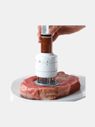 Chef Multifunctional Meat Tenderizer Needle Stainless Steel, Meat Injector Marinade Flavor Syringe Kitchen Tools