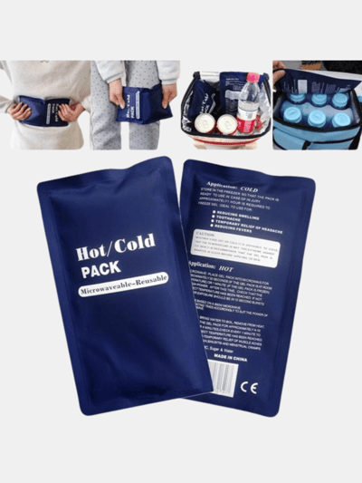 Vigor Cold Hot Pack Soft Cloth Ice Gel Packs - Bulk 3 Sets product