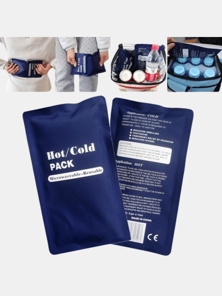 Cold Hot Pack Soft Cloth Ice Gel Packs - Bulk 3 Sets