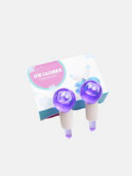 Cooling Ice Globes Facial Massager Tool Face Neck Lifting Body Cryo Sticks - 2 Pcs - Purple