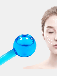 Cooling Ice Globes Facial Massager Tool Face Neck Lifting Body Cryo Sticks - 2 Pcs - Blue