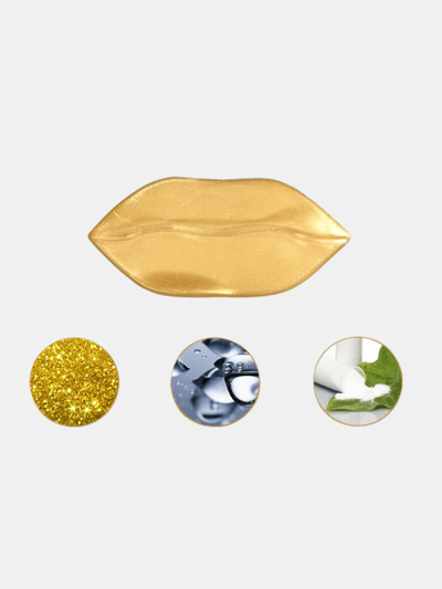 Vigor Copy of Premium Quality Moisturizing Collagen Crystal Lip Mask  Anti Ageing Gold Lip Mask - Bulk 3 Sets product