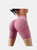Cusp look High Waist Yoga Gym Athletic Contour Seamless Cycling Shorts - Booty Black