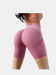 Cusp look High Waist Yoga Gym Athletic Contour Seamless Cycling Shorts