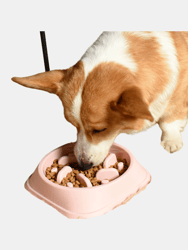 Dog feeder Bowl Puzzle Anti Gulping Interactive Bloat Durable Preventing Choking