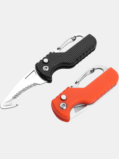 Vigor EDC Pocket Folding Knife Keychain Knives, Box Seatbelt Cutter, Rescue EDC Gadget, Key Chains For Women Men Everyday Carry - Bulk 3 Sets product