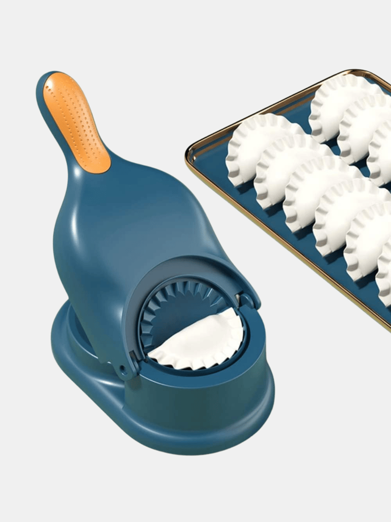 Efficient Dumpling Skin Maker Mould Home Manual Tool - Blue
