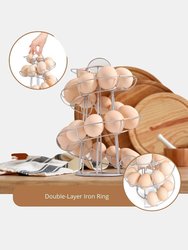 Egg Holder Countertop Freestanding Wired & Spiral Medium Egg Display Egg Holder for Fresh Eggs