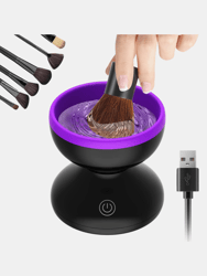 Electric Makeup Brush Cleaner Wash Makeup Brush Cleaner Machine Fit for All Size Brushes Automatic Spinner Machine, Painting Brush Cleaner