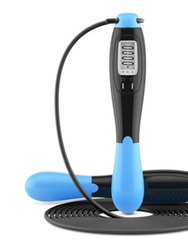 Electronic Digital Cordless Jump Ropes For Calorie Consumption Fitness Body Building Exercise - Blue