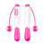 Electronic Digital Cordless Jump Ropes For Calorie Consumption Fitness Body Building Exercise - Pink