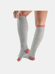 Fabric Soft Foot Care Ball Of Foot Cushions & Zipper Compression Socks Calf Knee Combo Pack