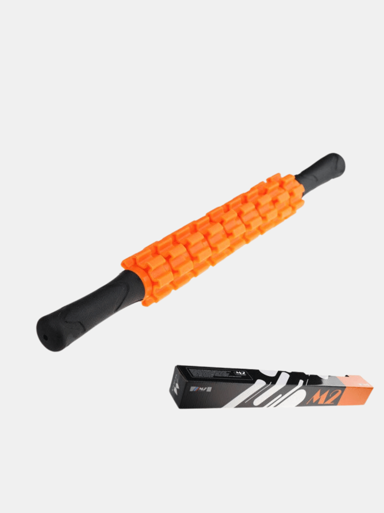 Fitness Yoga Roller Stick Hand Relax Muscle Massage Stick Muscle Massage - Red