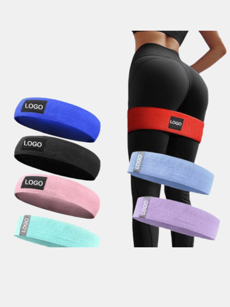 Flat Fitness Resistance Loop Band For Multi Purpose(3 Pack) - Purple/Pink/Green
