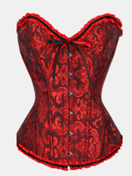 Floral Corset For Women Lingerie Bustier Top