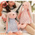 Flower Skirt Couple Rabbit Doll Plush Toy Long Legs