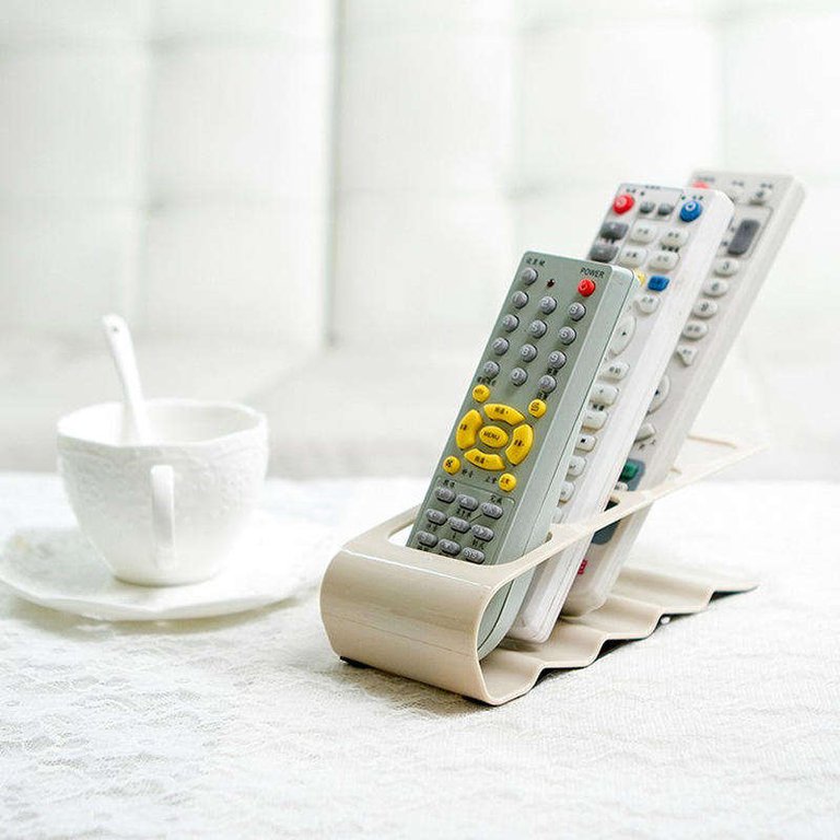 Four Grid Table Remote Controller Container Remote, Remote Holder For Table TV Mounts Controller Holder Remote TV Remote Holder Remote Rack Bracket