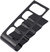 Four Grid Table Remote Controller Container Remote, Remote Holder For Table TV Mounts Controller Holder Remote TV Remote Holder Remote Rack Bracket - Black