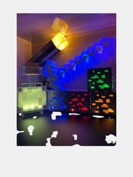 Game Rooms Torch Lamp With Wall Mountable LED Night Light,USB Rechargeable Mounts - Bulk 3 Sets