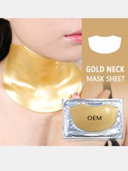 Gold 24K Collagen Neck Mask Sheet Patch Moisturizer Lifting Anti Wrinkle