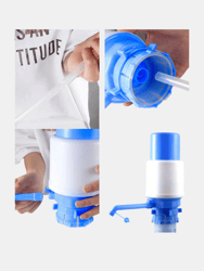 Hand Press Large Bottle Dispenser Mini Portable Plastic 19L, 20L 5 Gallon Desktop Blue - Bulk 3 Sets