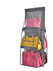 Hanging Purse Handbag Organizer Clear Hanging Shelf Bag Collection Storage - Bulk 3 Sets