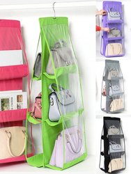 Hanging Purse Handbag Organizer Clear Hanging Shelf Bag Collection Storage