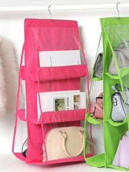 Hanging Purse Handbag Organizer Clear Hanging Shelf Bag Collection Storage