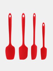 Heat Resistant Nonstick Seamless Design With Stainless Steel Core - Red