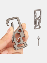 Heavy Duty Keychain Titanium Carabiner Clips Multifunctional Keychain - Bulk 3 Sets