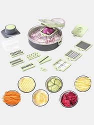 High Quality 13 In 1 Vegetable Chopper Cutter 13 In 1 Slicer Dicer Pro Onion Chopper Food Chopper With Container And Hand Guard - Bulk 3 Sets