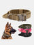 High Quality Heavy Duty Metal Buckle Pet Collar Strong Dogs Collar And Leash Set Tactical Dog Collar - Bulk 3 Sets