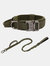 High Quality Heavy Duty Metal Buckle Pet Collar Strong Dogs Collar And Leash Set Tactical Dog Collar