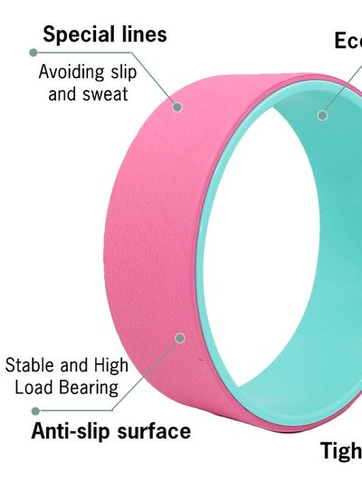 Vigor High Quality Yoga Wheel Non Slip Fitness Colorful Gym Exercise Back Pain Stretch product