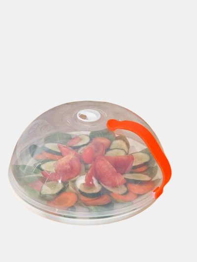 Vigor High Temperature Resistance Food Plate Cover Clear Microwave Splatter Cooker Lid With Steam Vent Microwave - Bulk 3 Sets product