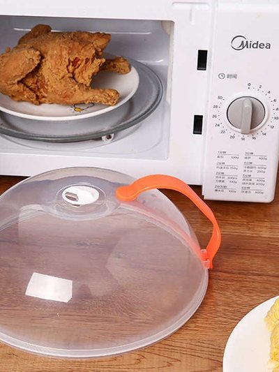 Vigor High Temperature Resistance Food Plate Cover Clear Microwave Splatter Cooker Lid With Steam Vent Microwave product