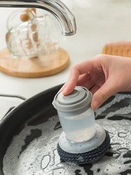 Hydraulic Washing Brush Pot Pan Dish With Washing Up Liquid Soap Dispenser - Bulk 3 Sets