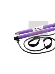 Indoor Exercise Portable Multi functional Yoga Stick Pilates Bar Kit With Resistance Band - Bulk 3 Sets
