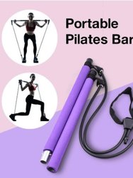 Indoor Exercise Portable Multi functional Yoga Stick Pilates Bar Kit With Resistance Band