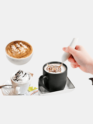 Latte Pen Electric Coffee Pen Spice Pen for Food Art DIY Creative Pattern  Information with Cinnamon Cocoa Powder Broken Sugar