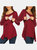 Long Sleeve T-shirt Elegant Double Layer For Breastfeeding Pregnancy Maternity Clothes For Mom - Red(S)